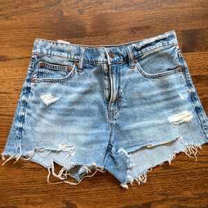 American Eagle Light Blue Denim Shorts Size 2